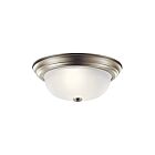 Kichler 8112NI 2-Lights Brushed Nickel 60W Flush Mount Ceiling Light