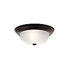 Kichler 8112OZ 2-Lights Olde Bronze 60W Flush Mount Ceiling Light