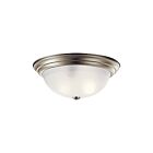 Kichler 8116NI 3-Lights Brushed Nickel 60W Flush Mount Ceiling Light