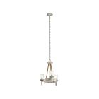 Kichler 82287 3-Lights Distressed Antique White 60W Mini Chandelier