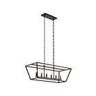 Kichler 82318 6-Lights Olde Bronze 60W Linear Chandelier