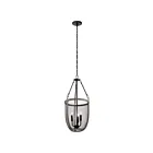 Kichler 82320 3-Lights Anvil Iron 60W Foyer Pendant