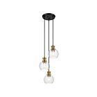Kichler 82407 3-Lights 180W Black Pendant