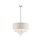 Kichler 83245 5-Lights Chrome 40W Drum Pendant