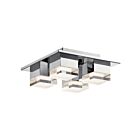 Kichler 83602 4-Lights Chrome LED Flush Mount Ceiling Light