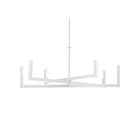 Kichler 84328WH 6-Lights White 420W Chandelier