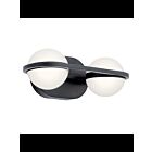 Kichler 85091MBK 2-Lights Matte Black 12W LED Vanity Light