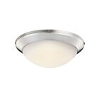 Kichler 8881NI 1-Light Brushed Nickel 100W Flush Mount Ceiling Light