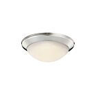 Kichler 8881NI 1-Light Brushed Nickel 100W Flush Mount Ceiling Light