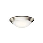 Kichler 8882NI 2-Lights Brushed Nickel 75W Flush Mount Ceiling Light