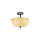 Kichler 38191 2-Lights Olde Bronze 60W Semi-Flush Mount Ceiling Light