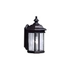 Kichler 9029BK 1-Light Black 150W Outdoor Wall Light