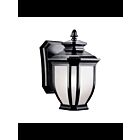 Kichler 9039BK 1-Light Black 60W Outdoor Wall Light