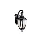 Kichler 9040BK 1-Light Black 100W Outdoor Wall Light