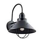 Kichler 9142BK 1-Light Black 150W Outdoor Wall Light