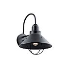 Kichler 9142BK 1-Light Black 150W Outdoor Wall Light