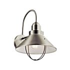 Kichler 9142NI 1-Light Brushed Nickel 150W Outdoor Wall Light