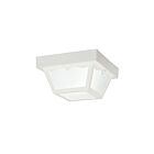 Kichler 9320WH 1-Light White 60W Outdoor Flush Mount