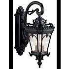 Kichler 9358BKT 3-Lights Textured Black 60W Outdoor Wall Light