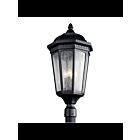 Kichler 9533BKT 3-Lights Textured Black 60W Outdoor Post Light