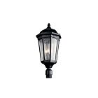 Kichler 9533BKT 3-Lights Textured Black 60W Outdoor Post Light