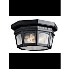 Kichler 9538BKT 3-Lights Textured Black 40W Outdoor Flush Mount
