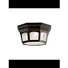 Kichler 9538RZ 3-Lights Rubbed Bronze 40W Outdoor Flush Mount