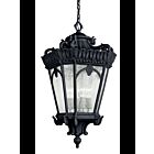 Kichler 9564BKT 4-Lights Textured Black 100W Outdoor Pendant