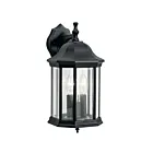 Kichler 9777BK 3-Lights Black 60W Outdoor Wall Light