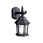 Kichler 9788BK 1-Light Black 100W Outdoor Wall Light