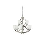 Kichler 34692 9-Lights Brushed Nickel 60W 2-Tier Chandelier