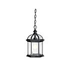 Kichler 9835BK 1-Light Black 100W Outdoor Pendant