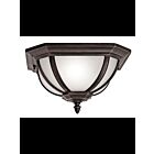 Kichler 9848RZ 2-Lights Rubbed Bronze 60W Outdoor Flush Mount