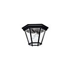 Kichler 9850BK 2-Lights Black 60W Outdoor Flush Mount