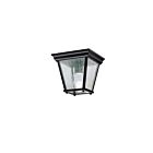 Kichler 9859BK 1-Light Black 100W Outdoor Flush Mount