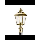 Kichler 9913PB 1-Light Polished Brass 100W Outdoor Post Light