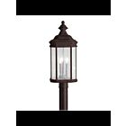 Kichler 9918TZ 3-Lights Tannery Bronze 60W Outdoor Post Light