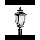 Kichler 9938BK 1-Light Black 150W Outdoor Post Light