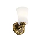 Kichler 55115BNB 1-Light Brushed Natural Brass 75W Vanity Light