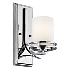 Kichler 5076CH 1-Light Chrome 100W Vanity Light