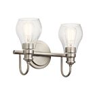 Kichler 45391NI 2-Lights Brushed Nickel 100W Vanity Light