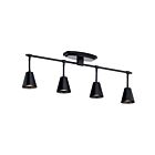 Kichler Kichler-52129BK 4-Lights 50W Black Semi Flush Mount