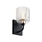Kichler 55105BK 1-Light Black 75W Vanity Light