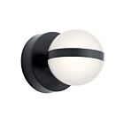 Kichler 85090MBK 1-Light Matte Black 12W LED Vanity Light