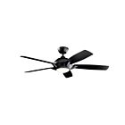 Kichler Geno 330001SBK Satin Black Ceiling Fan