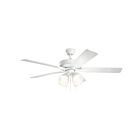 Kichler 330016MWH Matte white Ceiling Fan