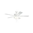 Kichler 330017MWH Matte white Ceiling Fan