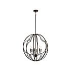 Kichler 43097OZ 6-Lights Olde Bronze 60W 1-Tier Chandelier