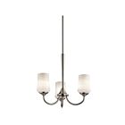 Kichler 43664NIL18 3-Lights Brushed Nickel 10W LED 1-Tier Chandelier