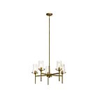 Kichler 43694NBR 5-Lights Natural Brass 100W 1-Tier Chandelier